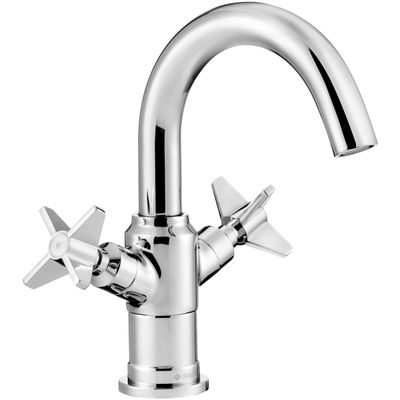 Deante Temisto 141 Chrome Basin Mixer Without Waste