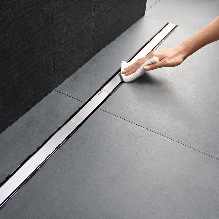 Set de finition Geberit CleanLine60 - Noir / Métal brossé - Longueur 30 - 90 cm - vue 8