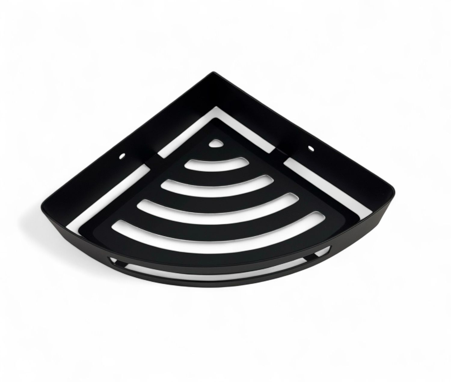 Nofer Matte Black Corner Soap Holder