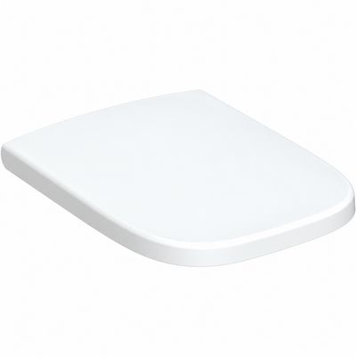 Abattant antibactérien WC Geberit Premium Square à abaissement automatique déclipsable antibactérien