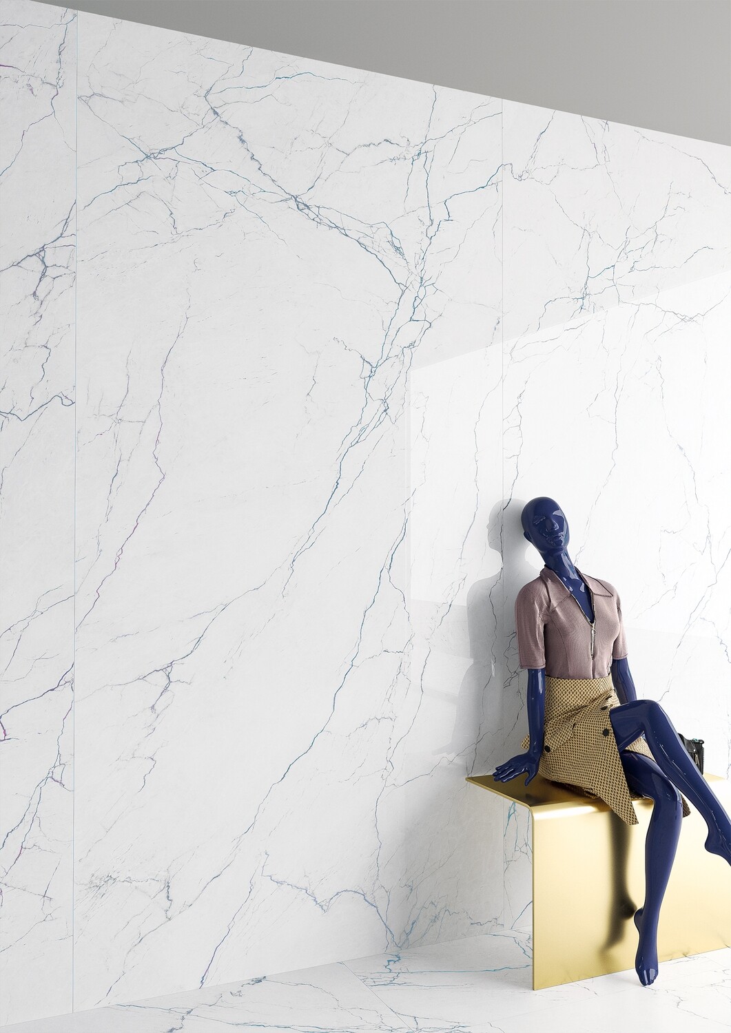 Matte Porcelain Stoneware Segesta Blu 60 x 120 cm - Tagina - 2nd Choice
