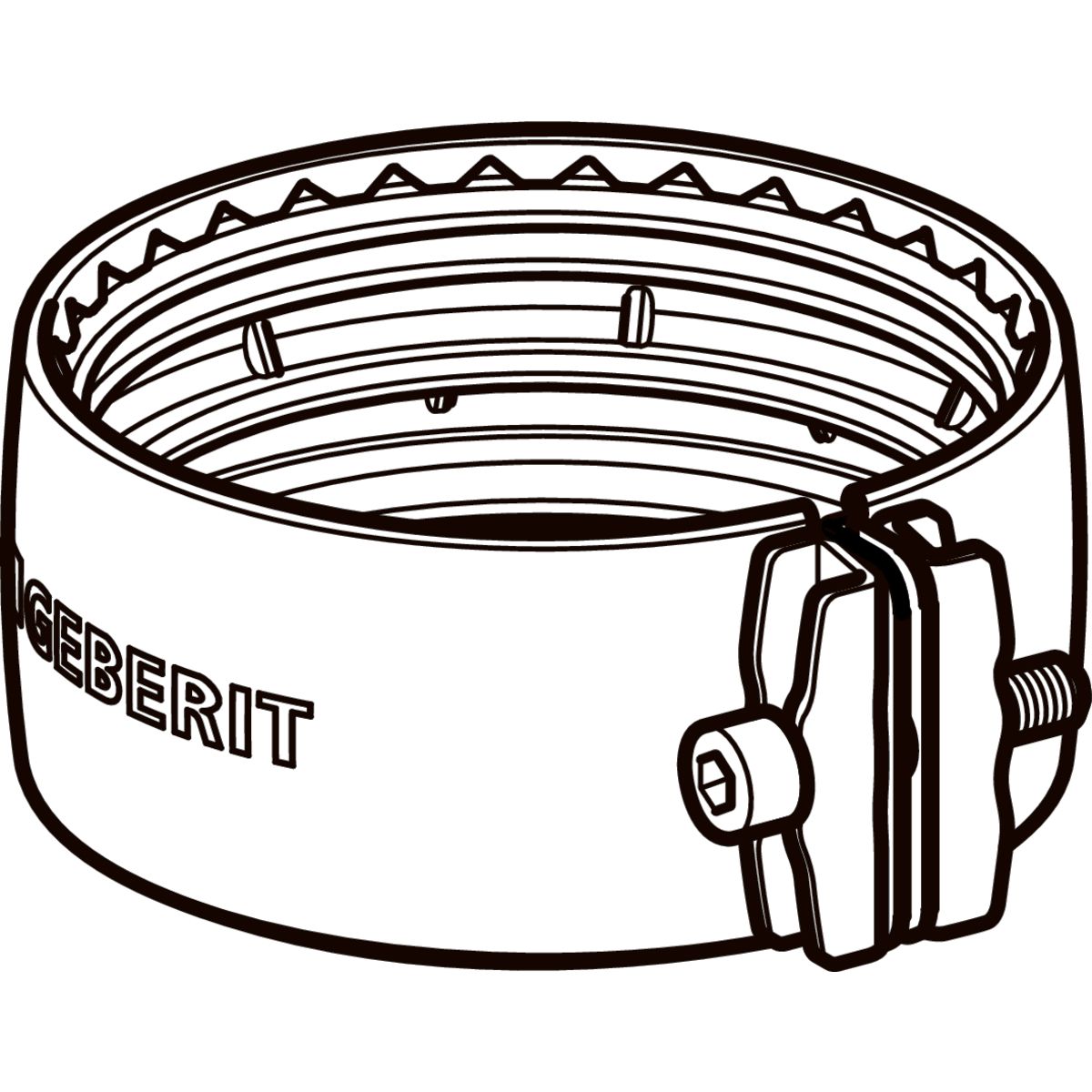 Collier de serrage Geberit PEHD Silent db 20 d=110mm