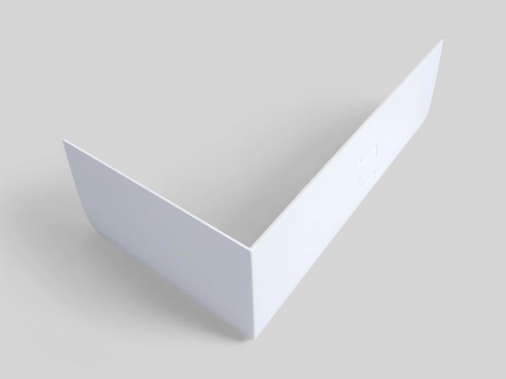 Glossy White Acrylic Front Panel 160 x 54 (for Rectangular Bathtub)