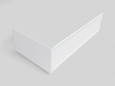 Glossy White Acrylic Front Panel 160 x 54 (for Rectangular Bathtub)