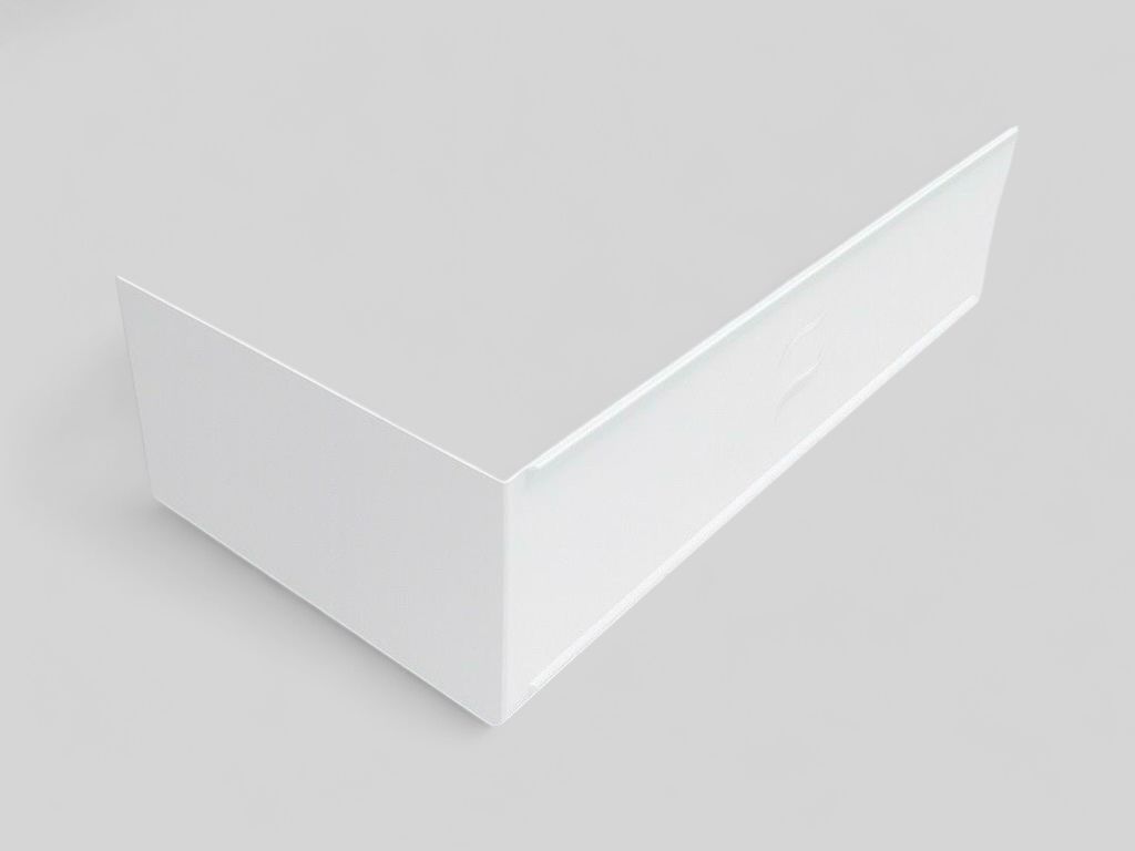 Glossy White Acrylic Front Panel 160 x 54 (for Rectangular Bathtub)
