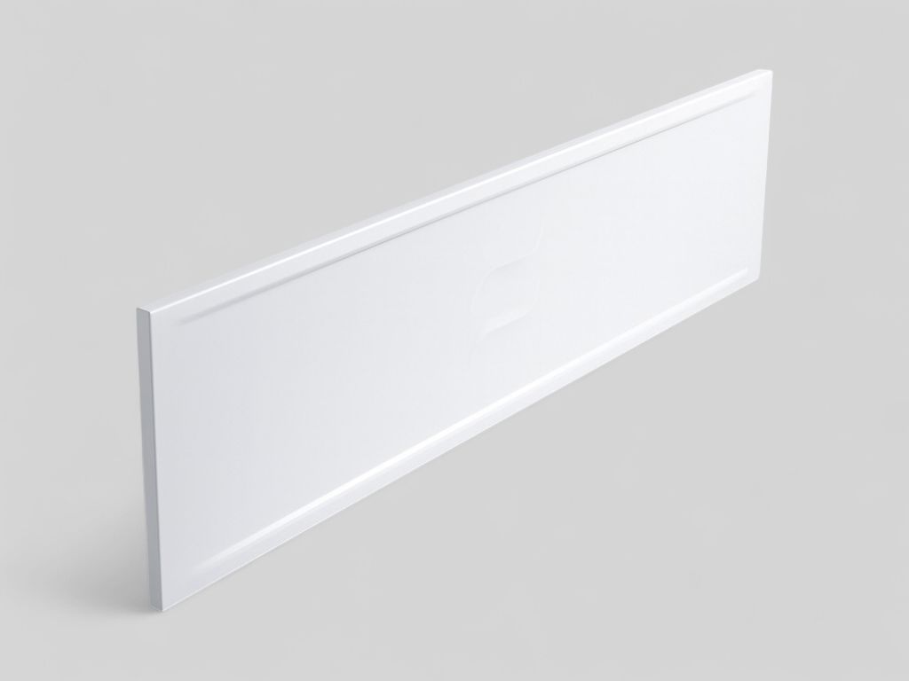 Glossy White Acrylic Front Panel 160 x 54 (for Rectangular Bathtub)