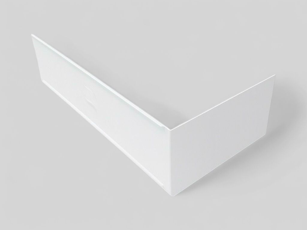 Glossy White Acrylic Front Panel 160 x 54 (for Rectangular Bathtub)