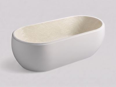 Glossy White Acrylic Front Panel 160 x 54 (for Rectangular Bathtub)