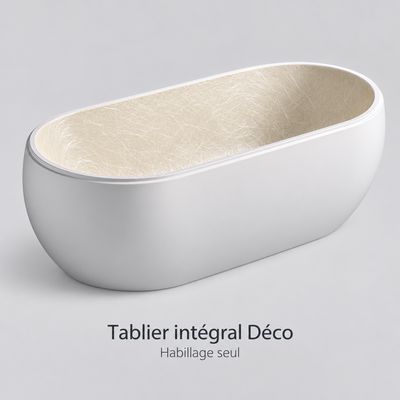 Glossy White Acrylic Front Panel 160 x 54 (for Rectangular Bathtub)