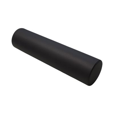Appui-tête ergonomique noir, 66 cm, en polyuréthane, pour baignoire, VIP, antidérapant, design cylindrique.