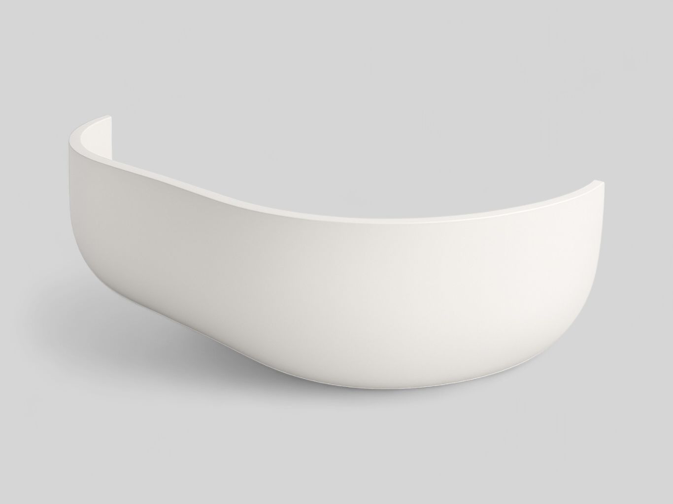 Glossy White Acrylic Front Panel 160 x 54 (for Rectangular Bathtub)