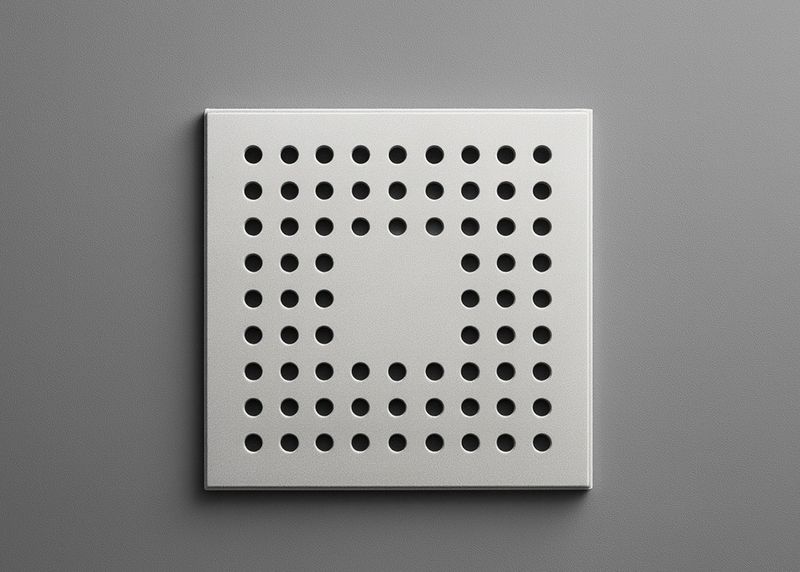 Grille plate SANIBEL pour receveurs de douche Ardoise et Vulcanite en inox