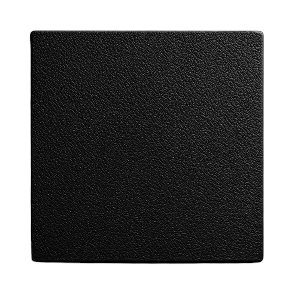 Plaque carrée texturée noire, Marbryx, pour receveur de douche, Ardoise ou Vulcanite, forme carrée.