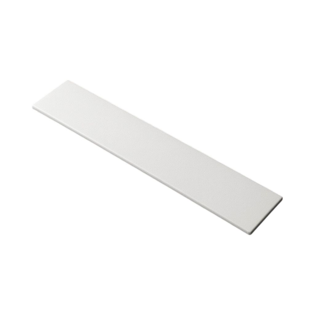 Plaque de grille rectangulaire blanche en pierre bleue, fabriquée en Marbryx, pour receveur de douche Galaxite.