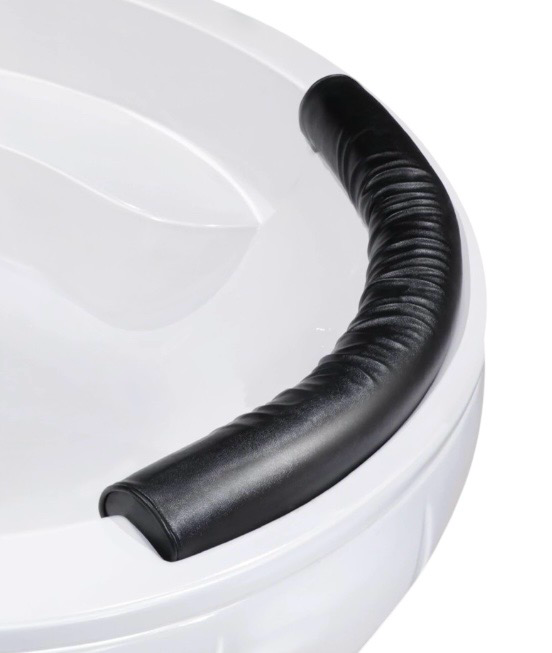Repose-tête Bluestone noir ergonomique et anti-dérapant pour baignoire Palacio - vue 2