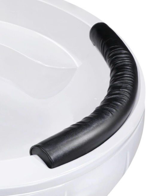 Repose-tête Bluestone noir ergonomique et anti-dérapant pour baignoire Palacio