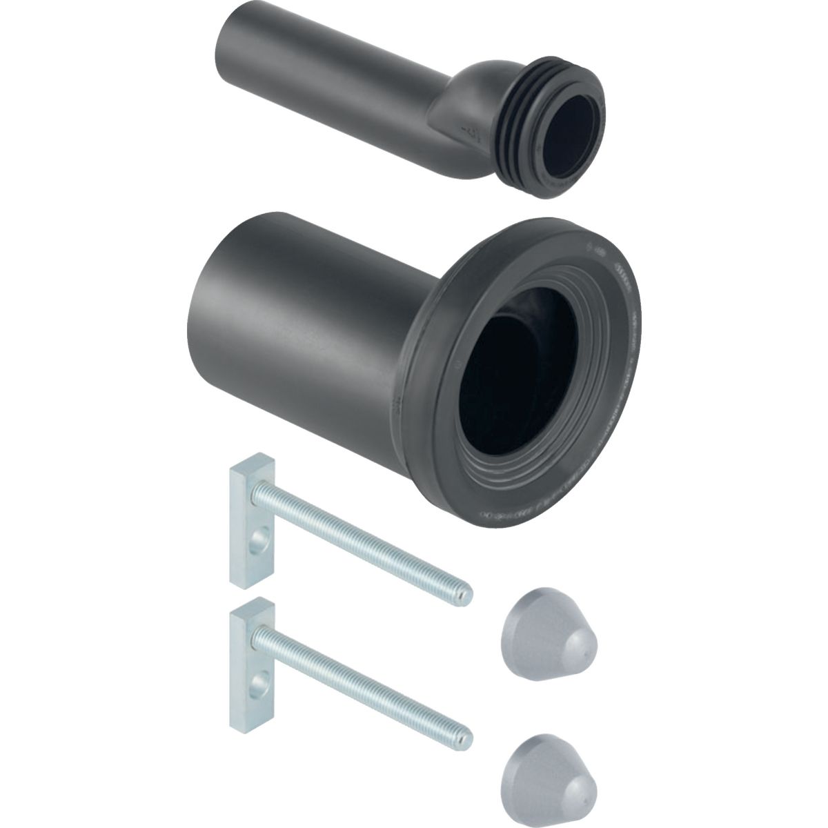 Geberit connection kit for wall-hung toilet, length 18.5 cm, with O-ring