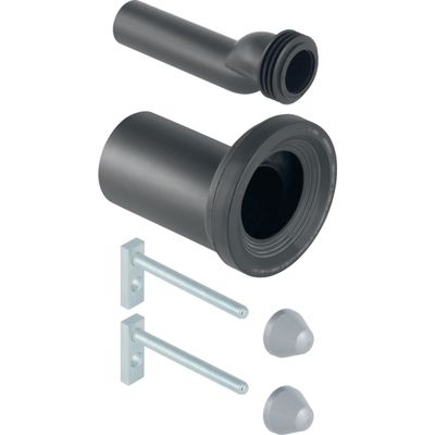 Kit de raccordement excentré 2,5 cm Geberit pour WC suspendu, avec matériel de fixation