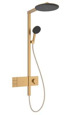 Hansgrohe Raindance Alive S 300 Showerpipe Column with ShowerSelect Comfort Thermostatic Mixer in Brushed Bronze