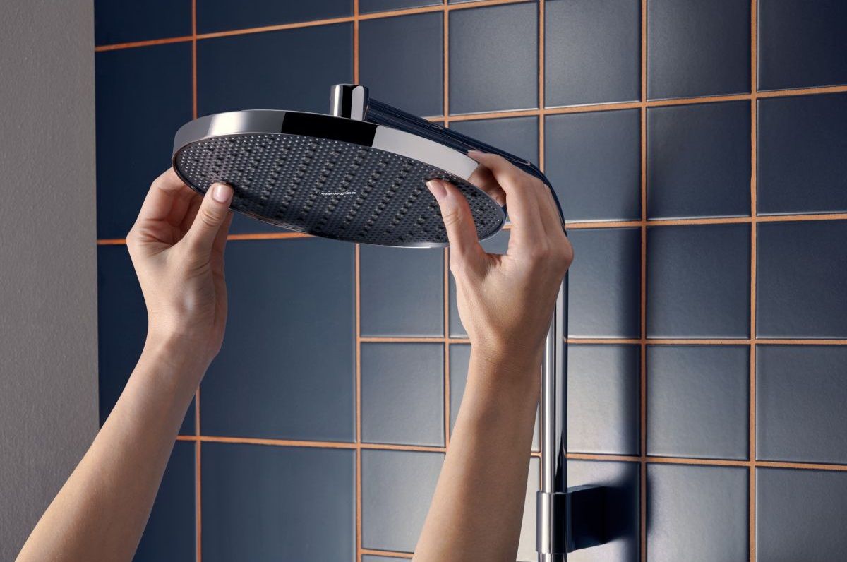 Colonne de douche Showerpipe Hansgrohe Activera S 240 1 jet avec mitigeur EcoSmart - vue 6