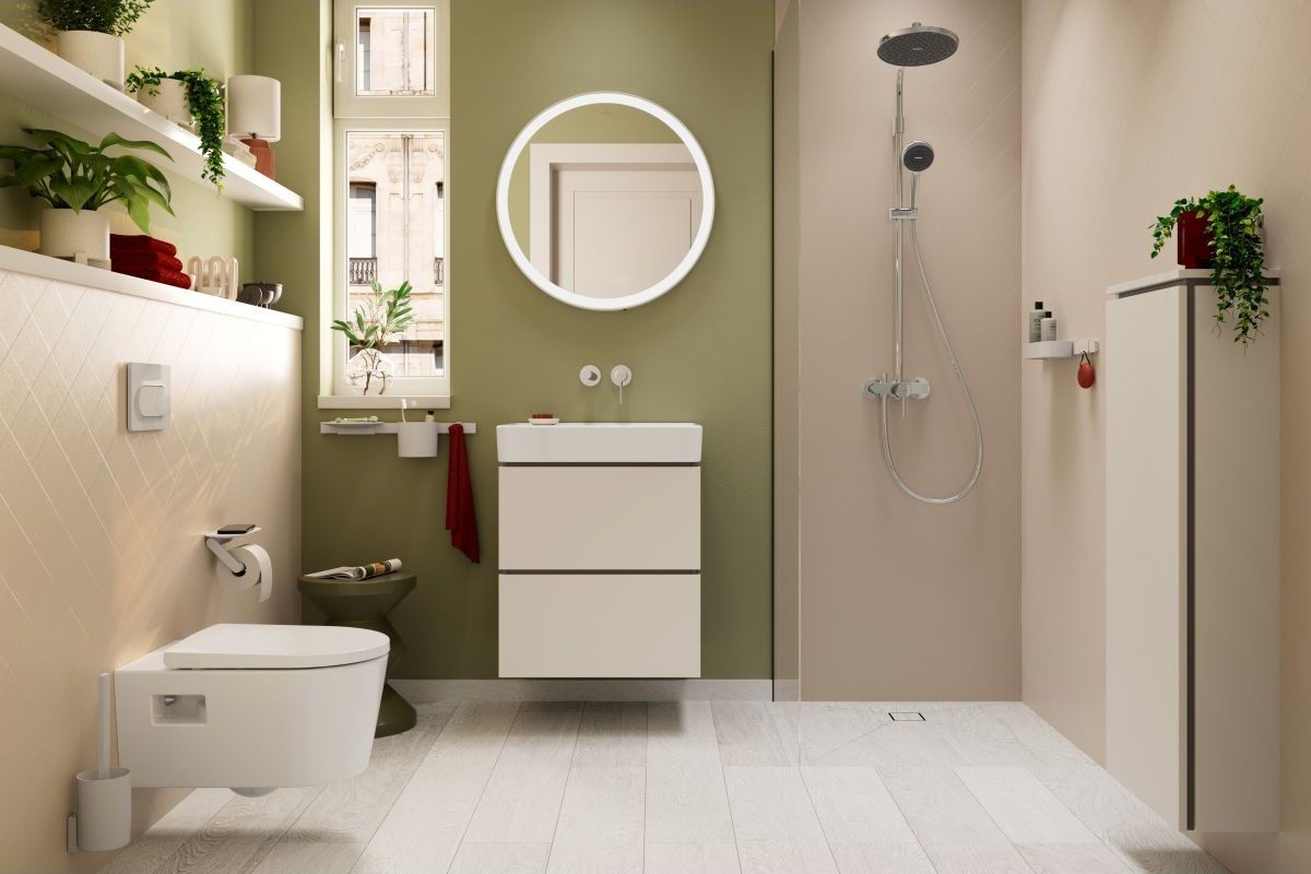 Colonne de douche Showerpipe Hansgrohe Activera S 240 1 jet avec mitigeur EcoSmart — vue 3