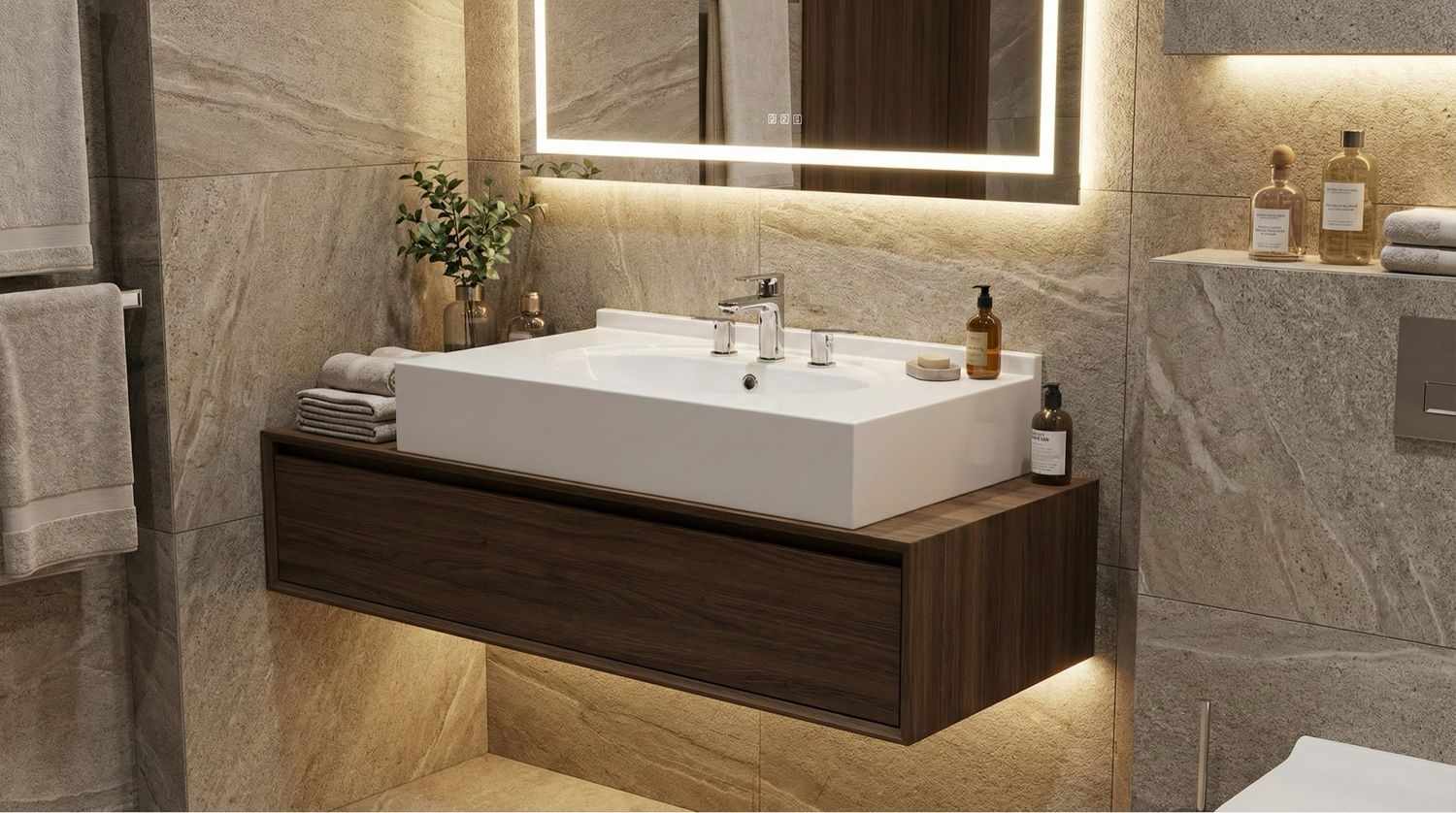 Vanity top Atoll 120 cm — Product view 3