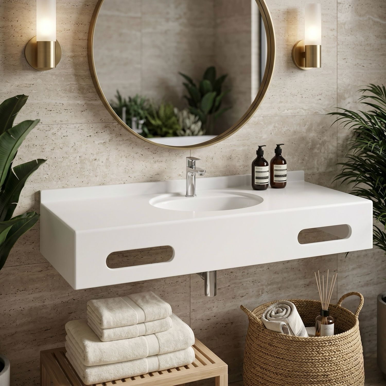 Vanity top Atoll 120 cm — Product view 4