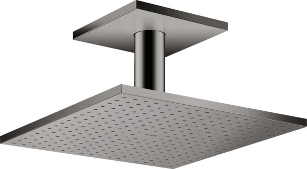 AXOR ShowerSolutions 300 Overhead Shower 1 Spray with Ceiling Connection in Polished Black Chrome