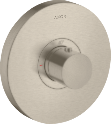 High-Flow Concealed Thermostatic Mixer Trim Set Axor ShowerSelect in Brushed Nickel