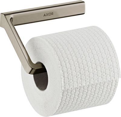 AXOR Universal Softsquare WC Paper Holder in Brushed Nickel
