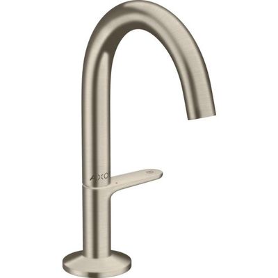 AXOR One Select 140 Basin Mixer with Push-Open Waste in Brushed Nickel