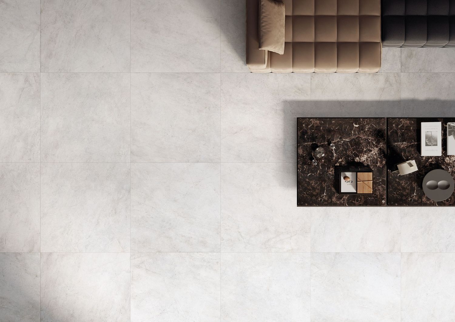 Pietra d’Orvieto Bianco Polished Porcelain Stoneware 60 x 120 cm - Tagina