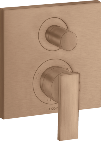 Finish set for concealed bath/shower mixer AXOR Citterio in brushed red gold