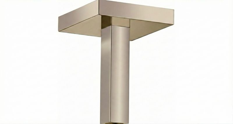 Bras de douche plafonnée AXOR ShowerSolutions en nickel brossé — 95887820