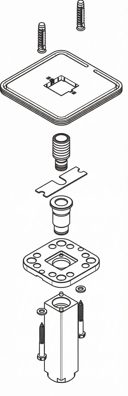 AXOR Ceiling-Mounted Shower Arm in Brushed Nickel