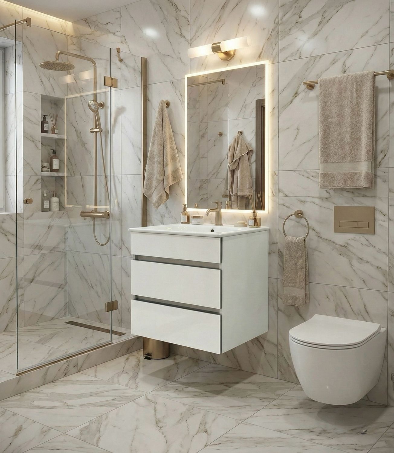 Geberit Selnova Square 55 cm Bathroom Vanity with One Drawer (without Basin)