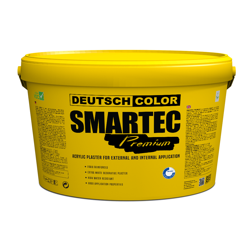 Smartec Premium DeutschColor 25 kg – Decorative acrylic-based coating with synthetic fibers, ready-to-use