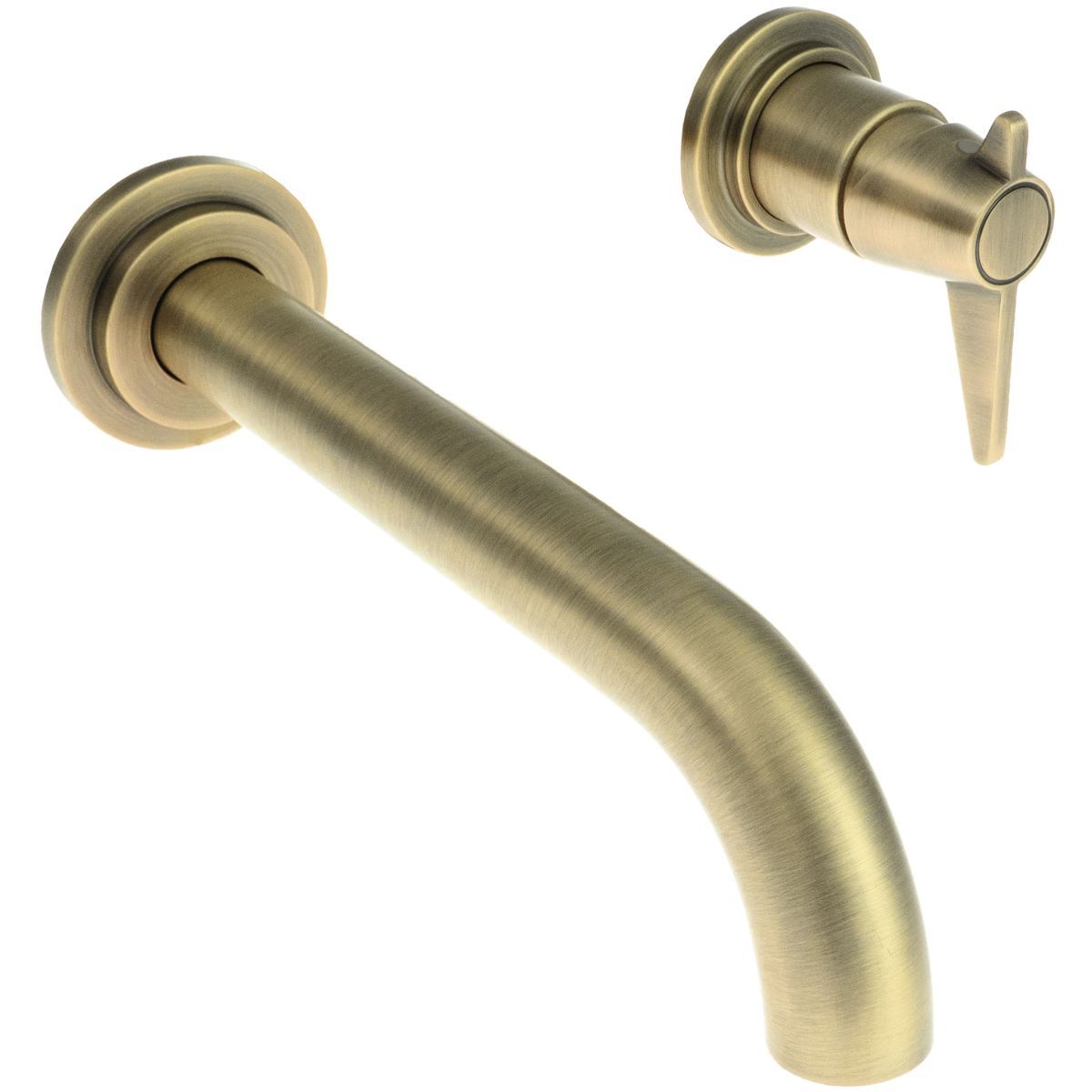 Deante Temisto Built-in Bathroom Faucet 174 mm without Waste in Brushed Brass PVD