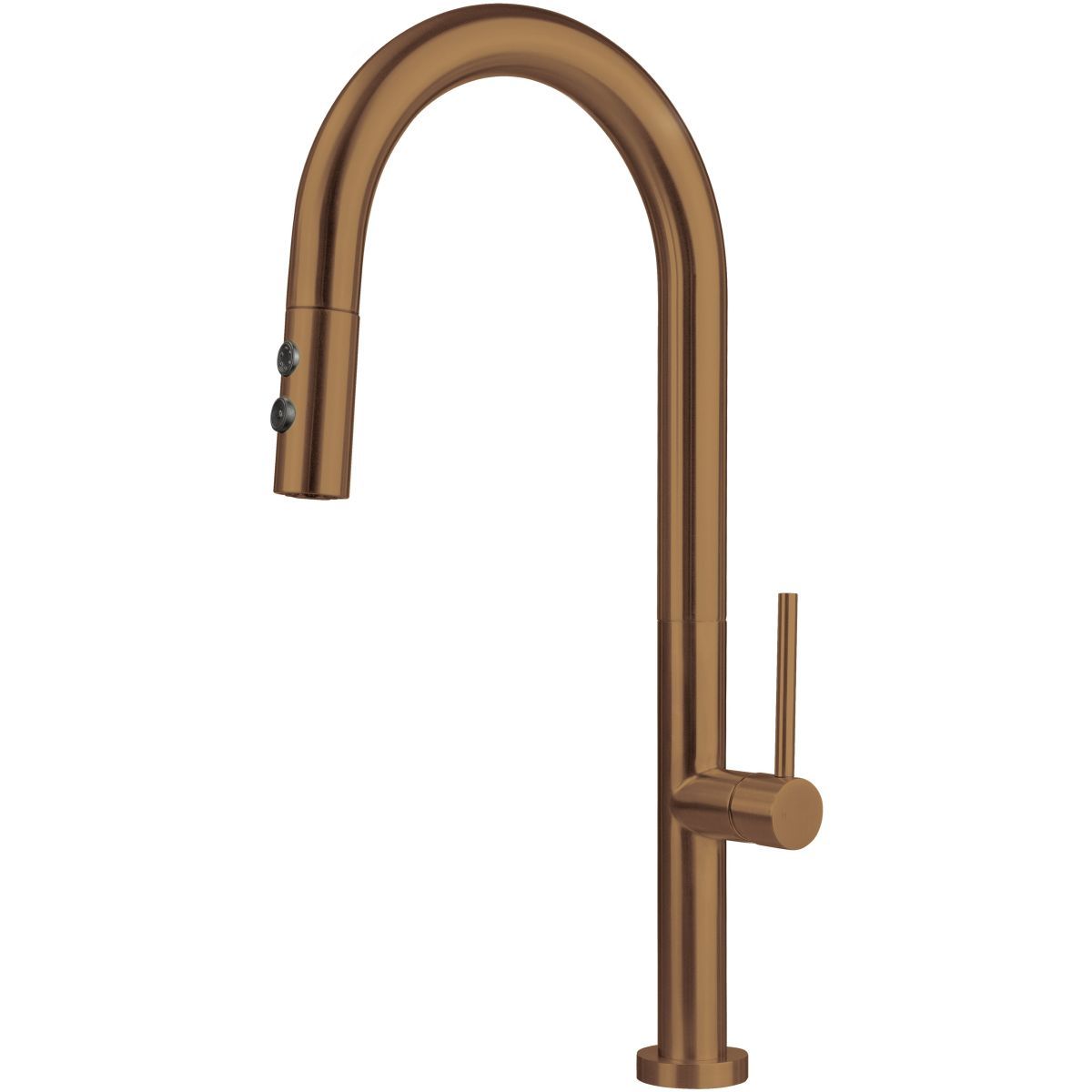 Deante Olfato Kitchen Mixer with Pull-Out Spray in Brushed Bronze PVD