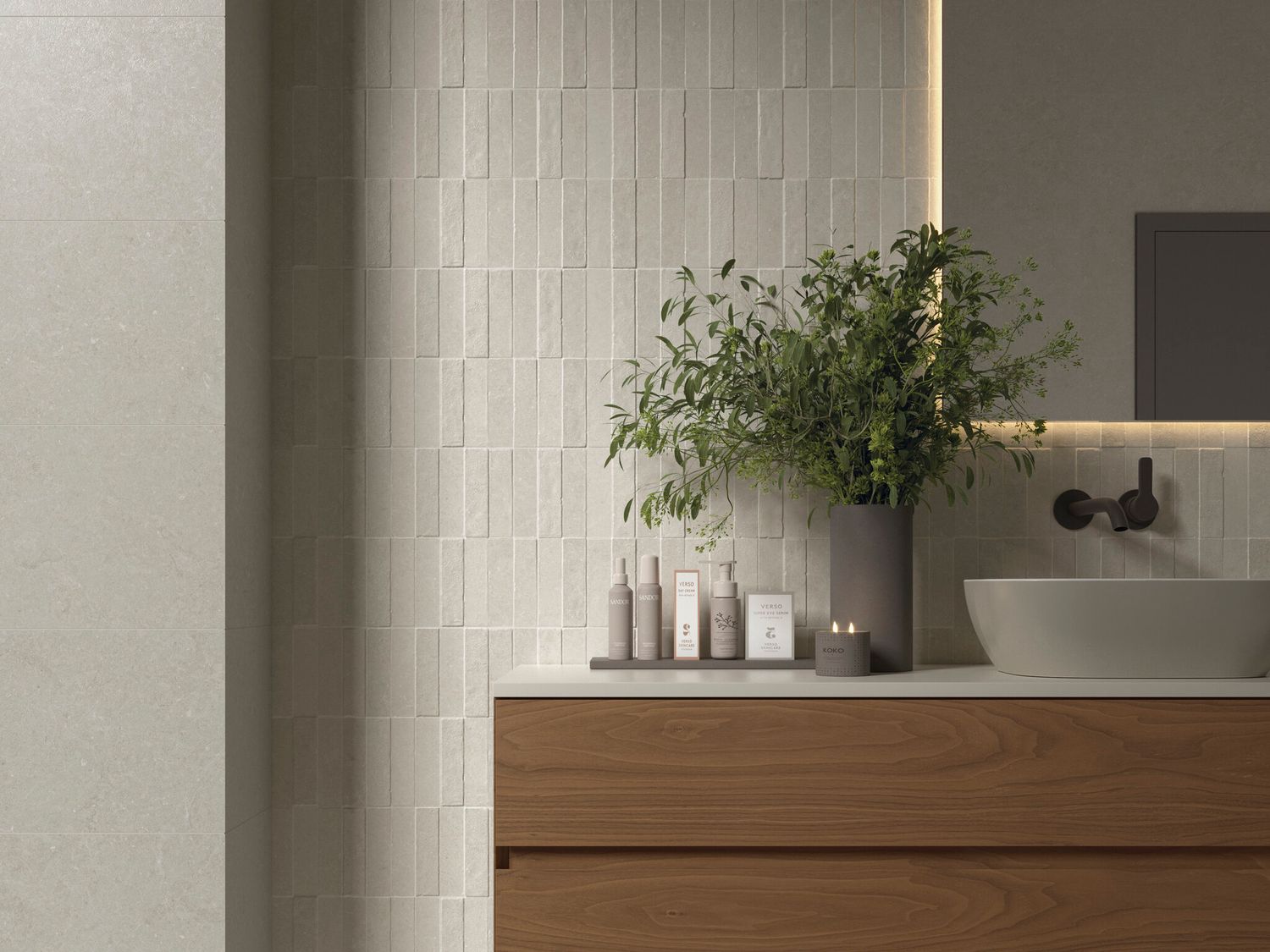 Porcelain Stoneware Mytos Bone Brushed 60 x 120 cm - Cifre Ceramica