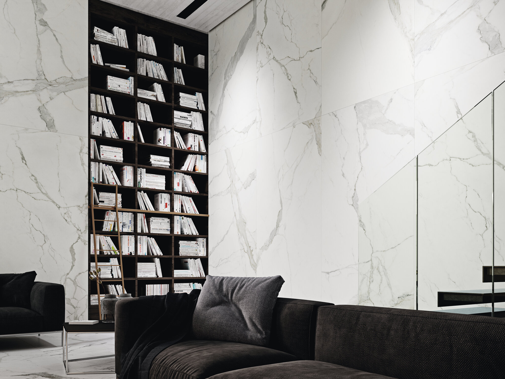 Grès cérame Cifre Ceramica Statuario mat 60 x 120 cm, rectifié - vue 2