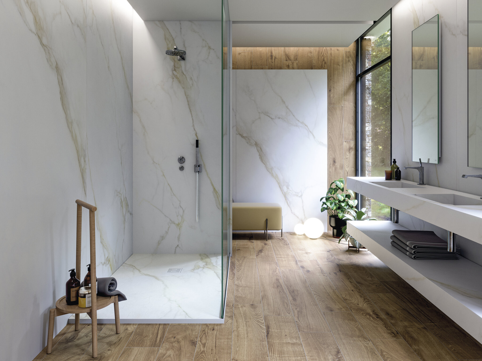 Grès cérame Cifre Ceramica Diamond Gold mat 60 x 120 cm, rectifié - vue 5