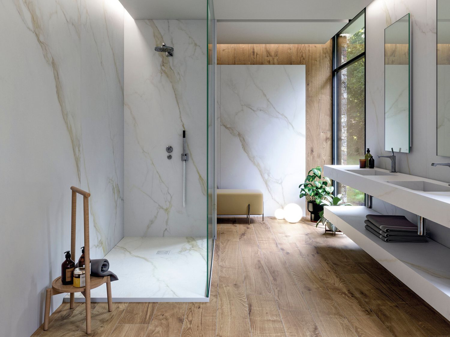 Grès cérame Diamond Gold mat 60 x 120 cm - Cifre Ceramica — vue 5