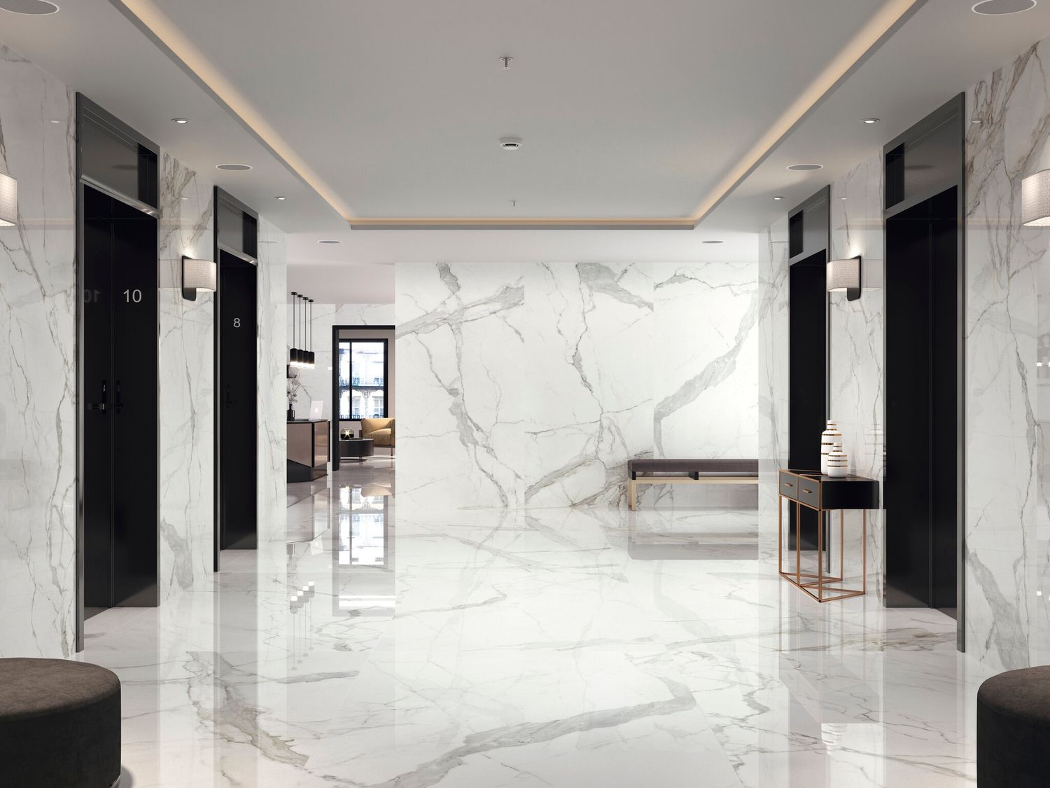 Grès cérame Statuario Luxe poli 60 x 120 cm - Cifre Ceramica — vue 3