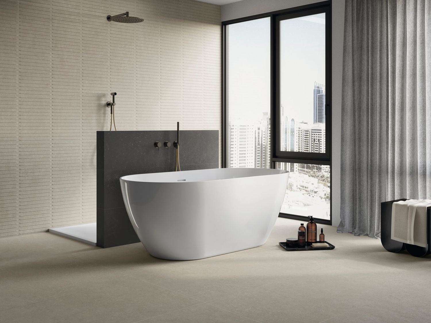 Grès cérame Acron Ivory mat Soft 60 x 120 cm - Cifre Ceramica — vue 2