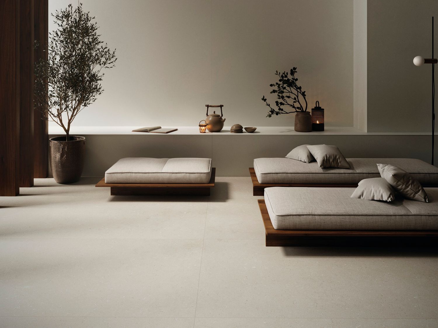 Cifre Ceramica Rift Ivory Matte Porcelain Stoneware 60 x 120 cm, Rectified