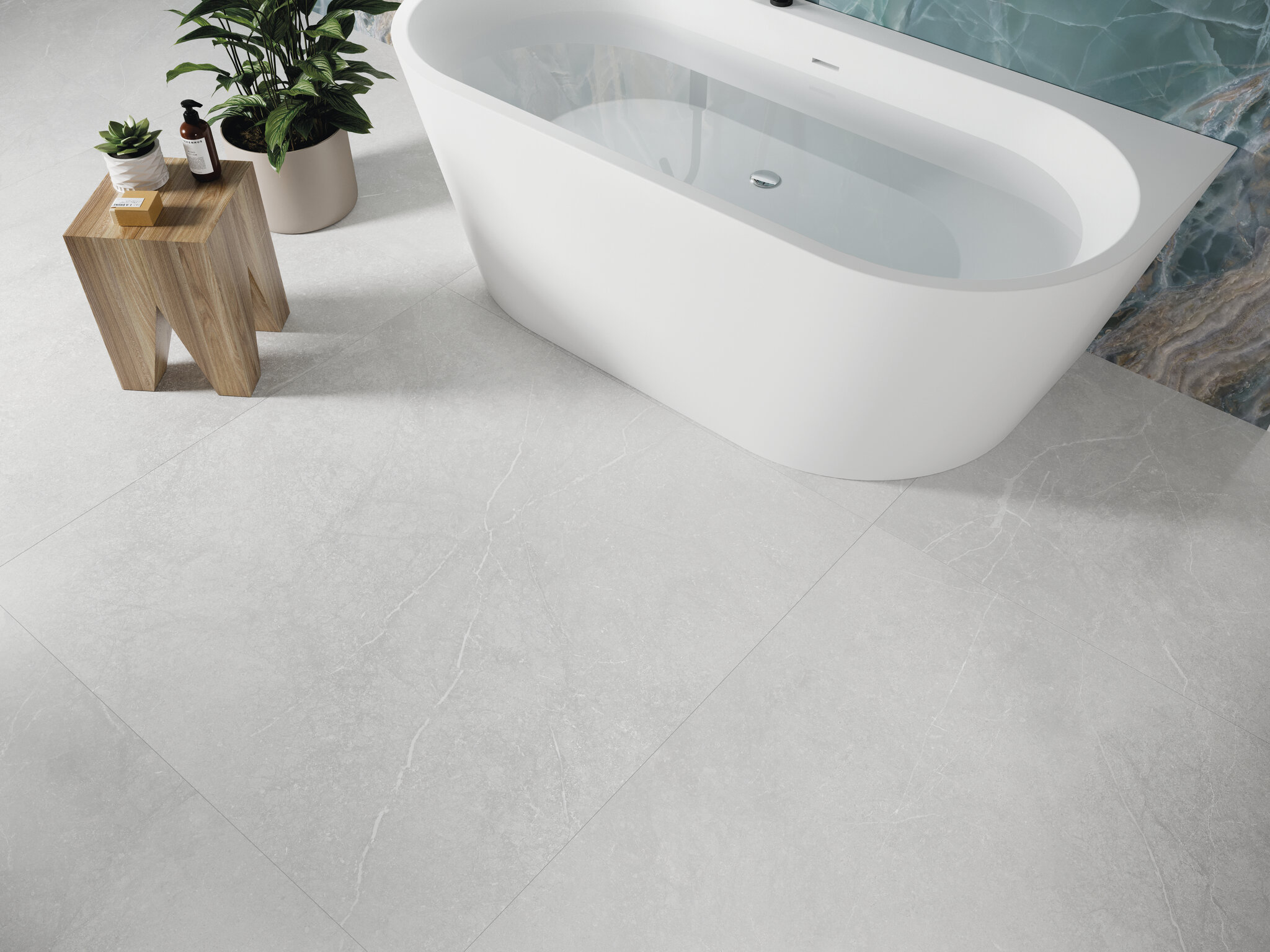 Grès cérame Cifre Ceramica Munich White mat 60 x 120 cm, rectifié - vue 2