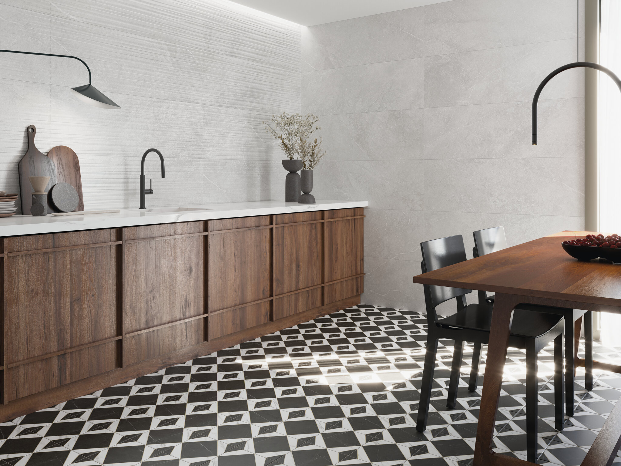Grès cérame Cifre Ceramica Munich White mat 60 x 120 cm, rectifié - vue 3