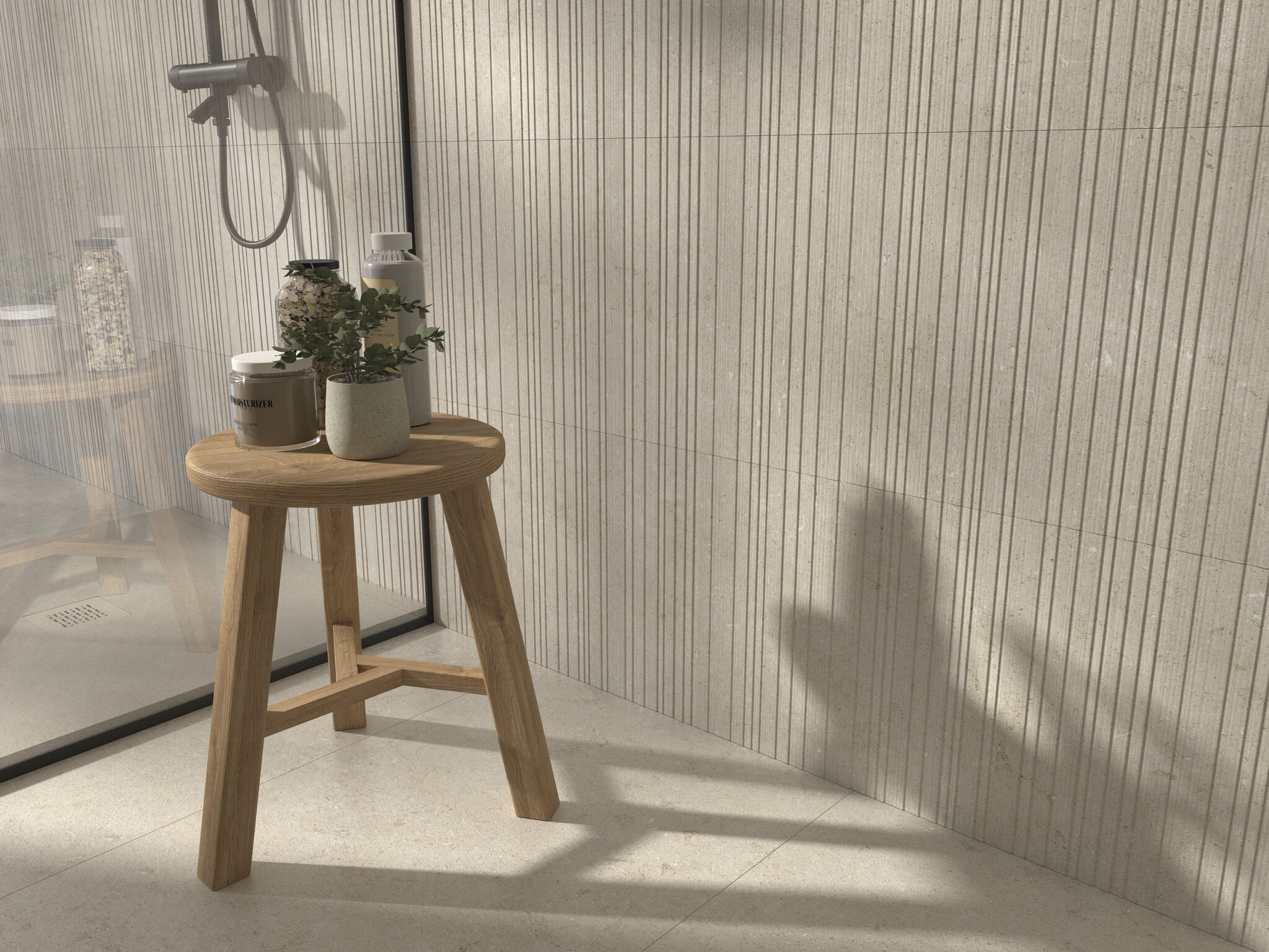 Grès cérame Cifre Ceramica Cronos Cream mat 60 x 120 cm, rectifié - vue 3