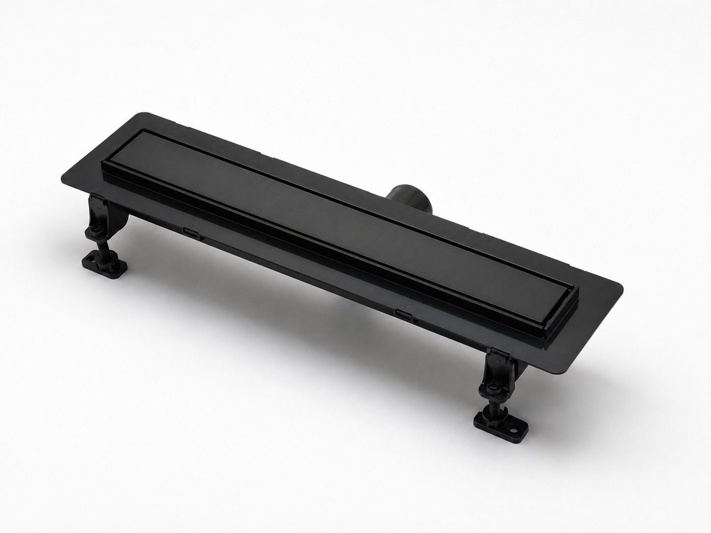 Canivelle de douche Vogi Drain linéaire Duo 50 cm avec grille réversible prêt à carreler ou en noir mat - débit d'évacuation 56 L/min — vue 3